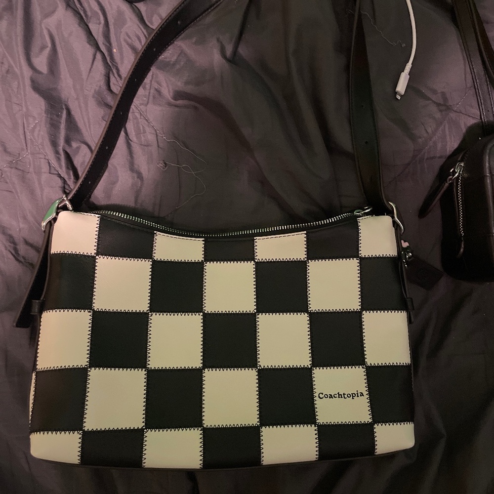 Coachtopia checkered alter ego bag